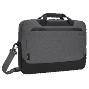 Targus 15.6" Cypress Briefcase with EcoSmart (Light Gray) Stresskoffert Grå | RJMX-02874